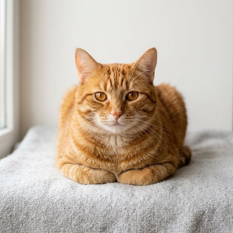 large orange tabby, amber eyes