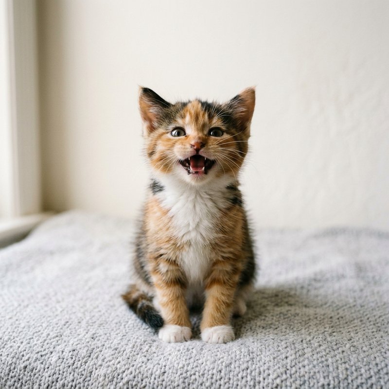 calico, smallest of the litter