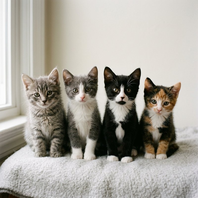 4 kittens from the same litter